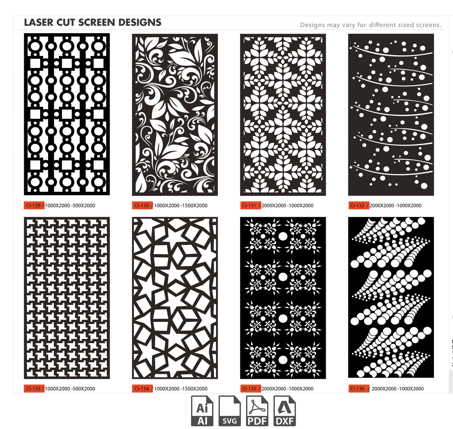 Dxf Plasma Cut,Room Divider Laser 48Pcs+ 97- 144 CNC files dxf, svg, ai Panel Dxf laser cutting , plasma cutting Metalic & Wood CNC machine!