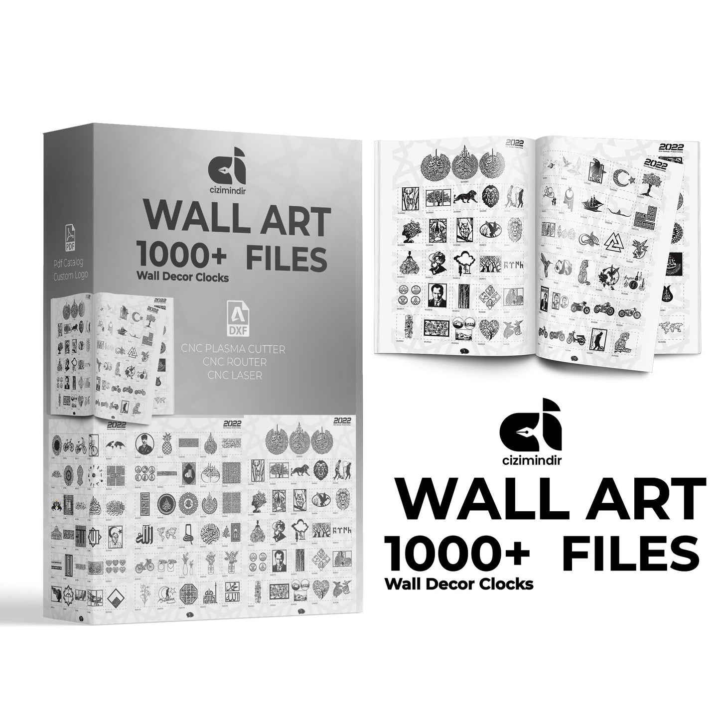 50K+ Mega PACK 6 Big Pack Wallart - Clock - Panel Metal Plasma Wood Cnc Files farm gate ,Dxf Panel Files Laser Cut Svg Vector Laser design