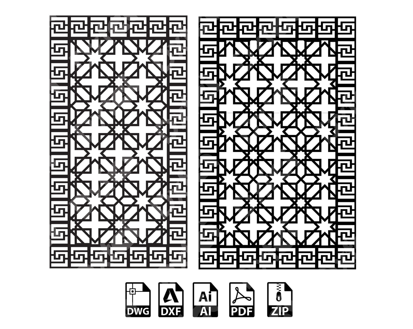 Anatolia Wall Panel Art Garden Wall Room Divider KAP021 SVG Dxf Decorative Panel, Stencil, Wall Handing Dxf files for CNC plasma, laser cut