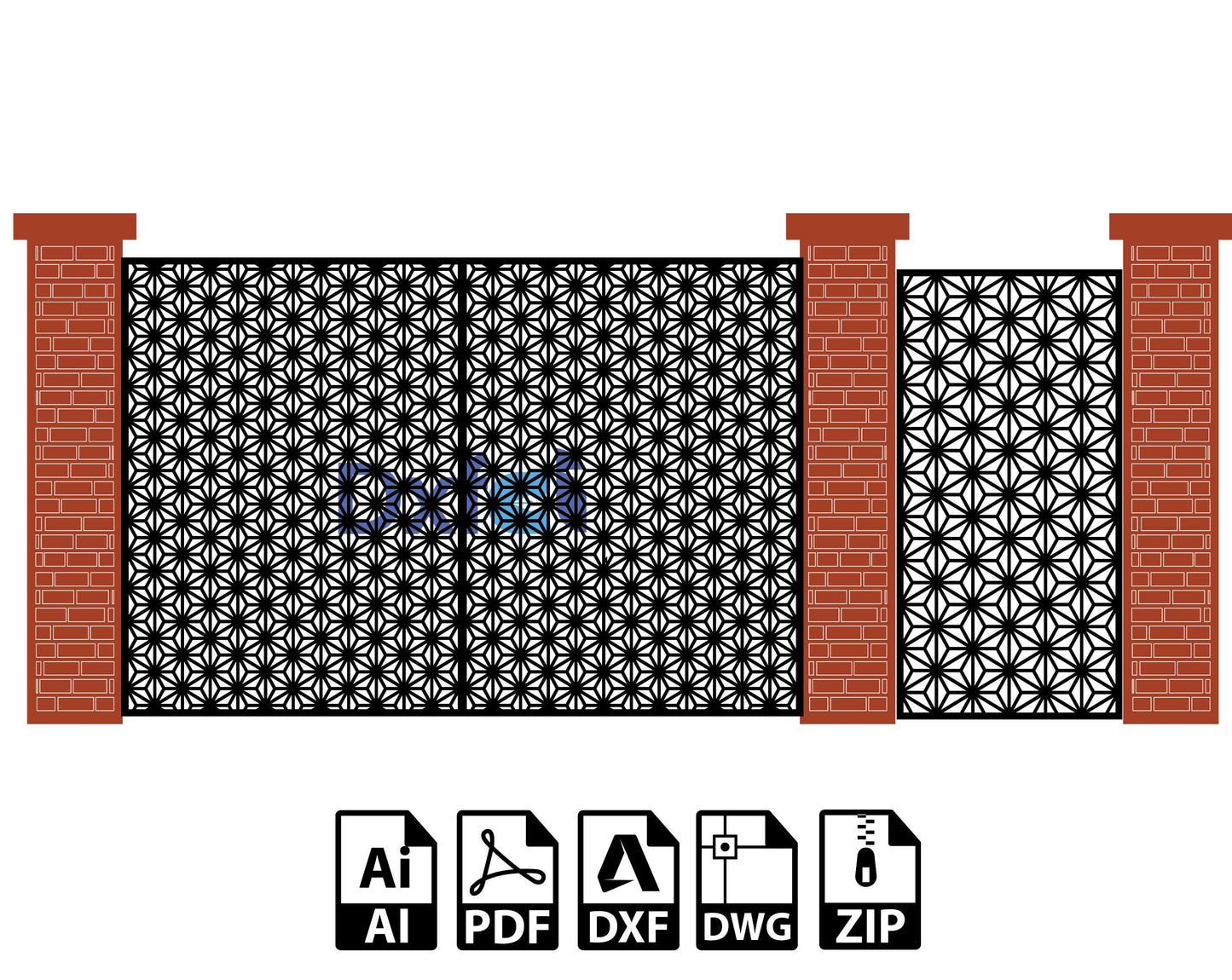 Wall Panel Art Garden Wall Room Divider KAP009 SVG Dxf Decorative Panel, Stencil, Wall Handing Dxf files for CNC plasma, laser cut