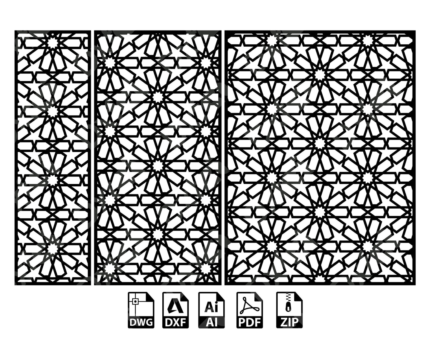 Anatolia Wall Panel Art Garden Wall Room Divider KAP010 SVG Dxf Decorative Panel, Stencil, Wall Handing Dxf files for CNC plasma #KAP010