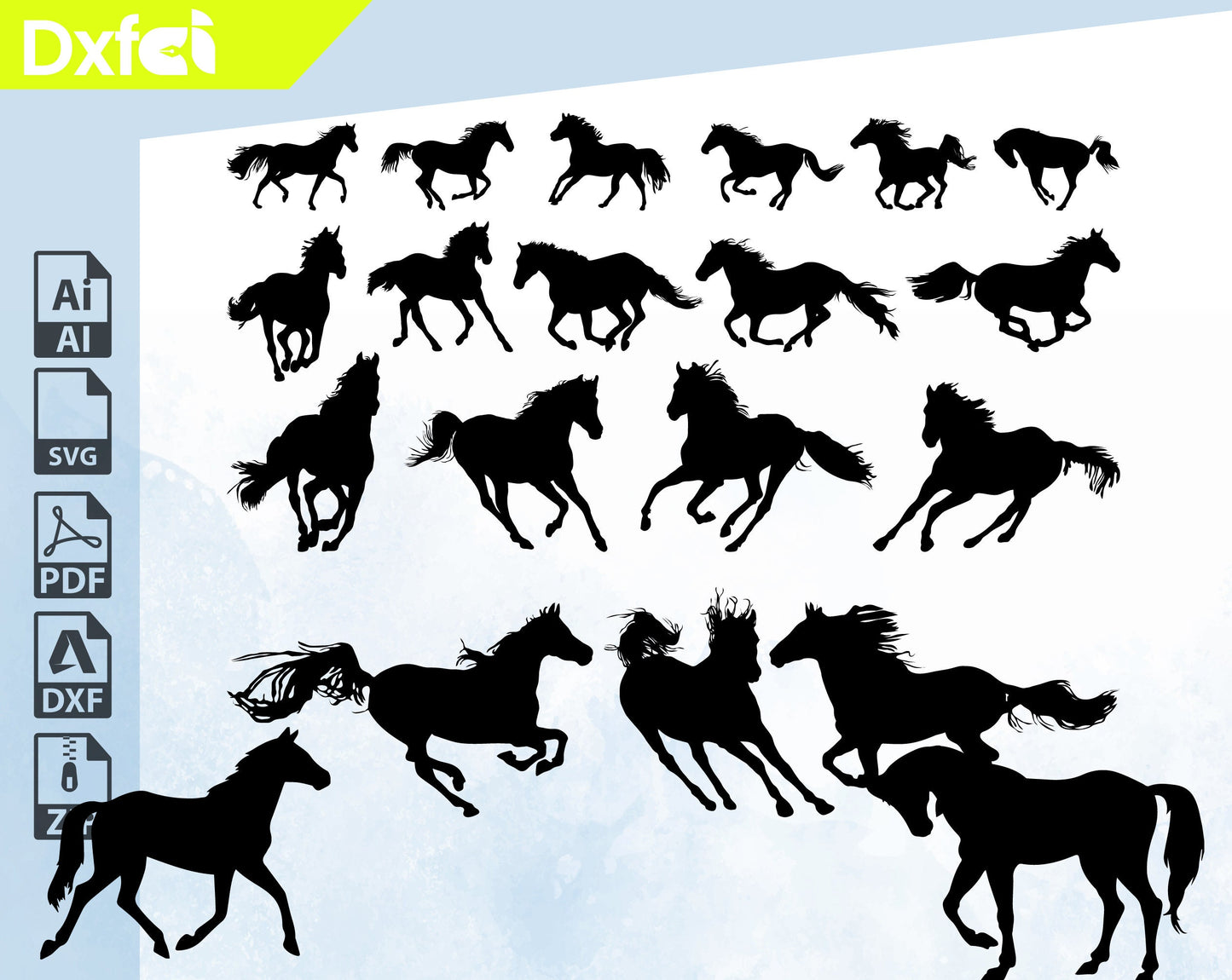 Free Horses running horses Horse Bundle Svg jade Horse Dxf Files Svg Animal Cut File Horse Vector Horse Cut File Horse Silhouette Animal