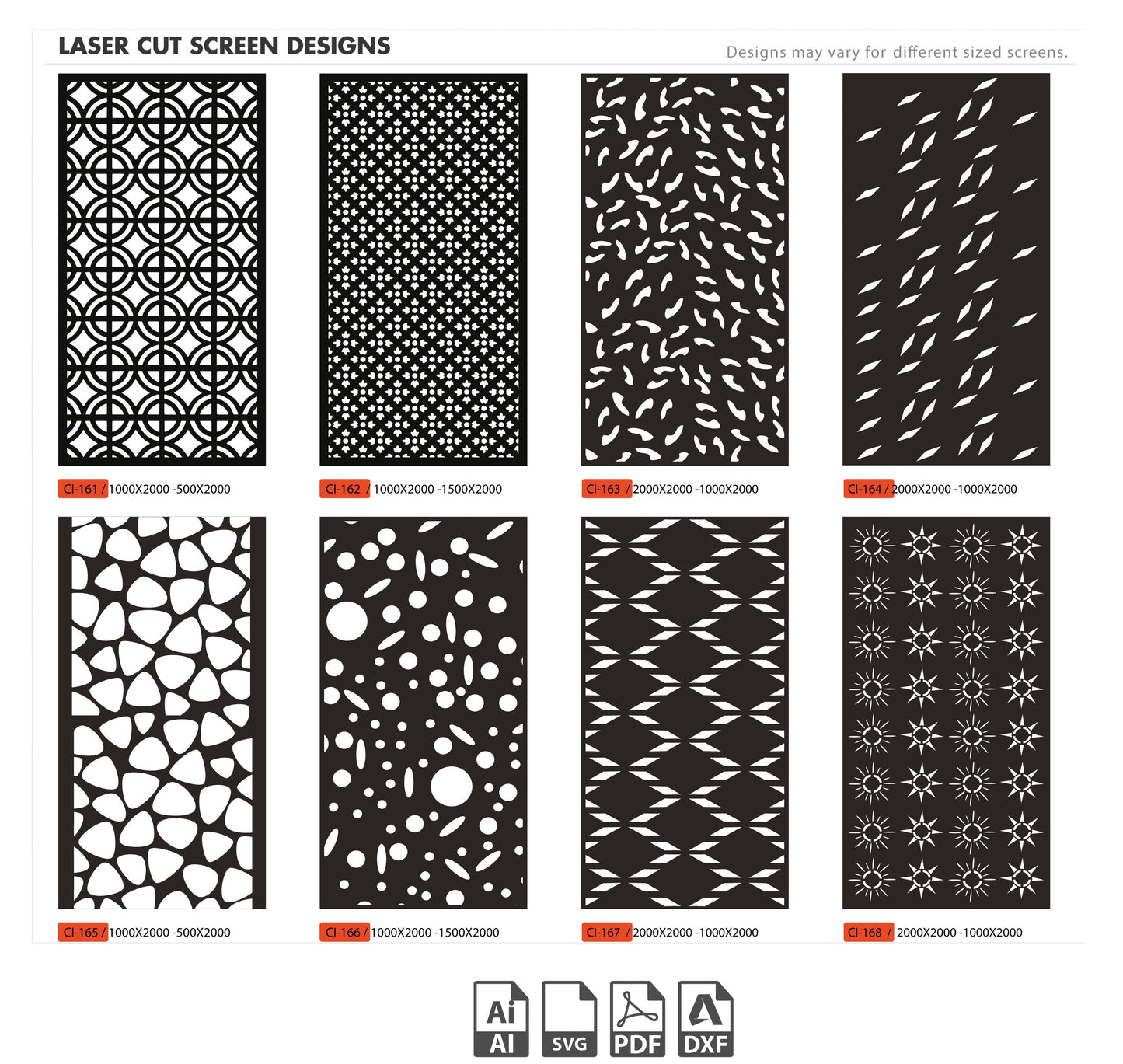 Dxf Plasma Cut,Room Divider Laser 48Pcs+ 145-192 CNC files dxf, svg, ai Panel Dxf laser cutting , plasma cutting Metalic & Wood CNC machine!