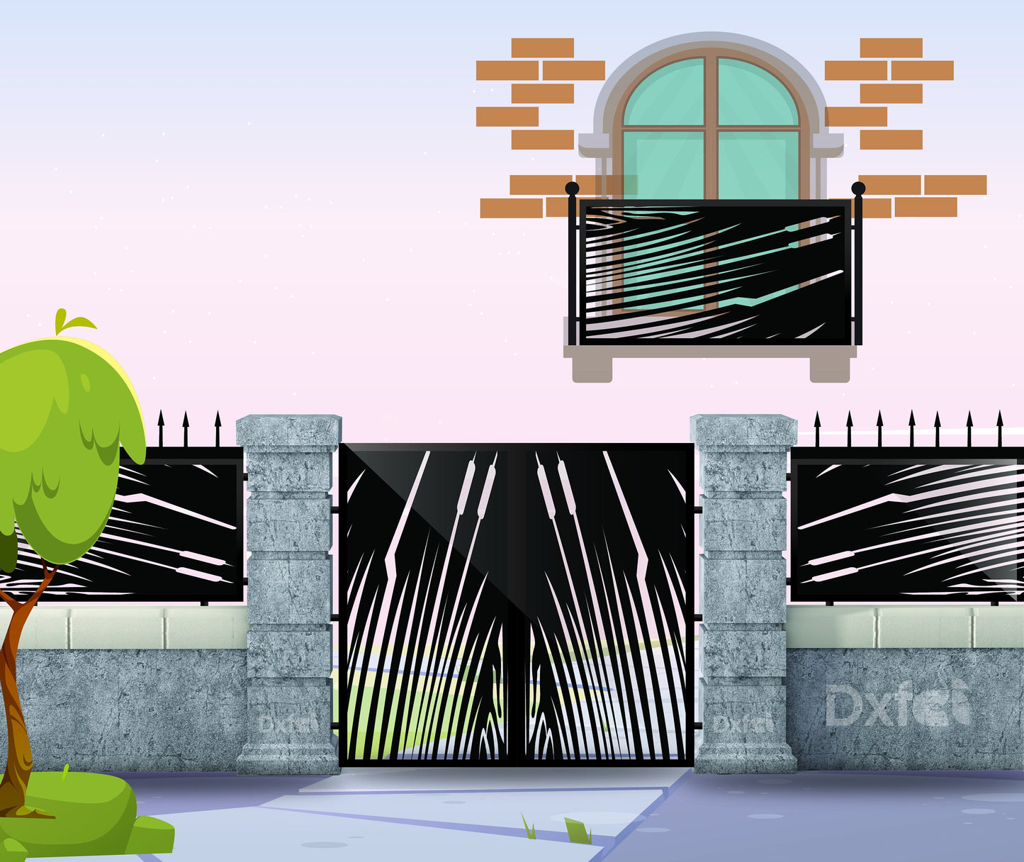 Gate Design Dxf Svg | Farm Gate Metal Plasma Laser Cut | Vector Laser Design | Instant Download #2809
