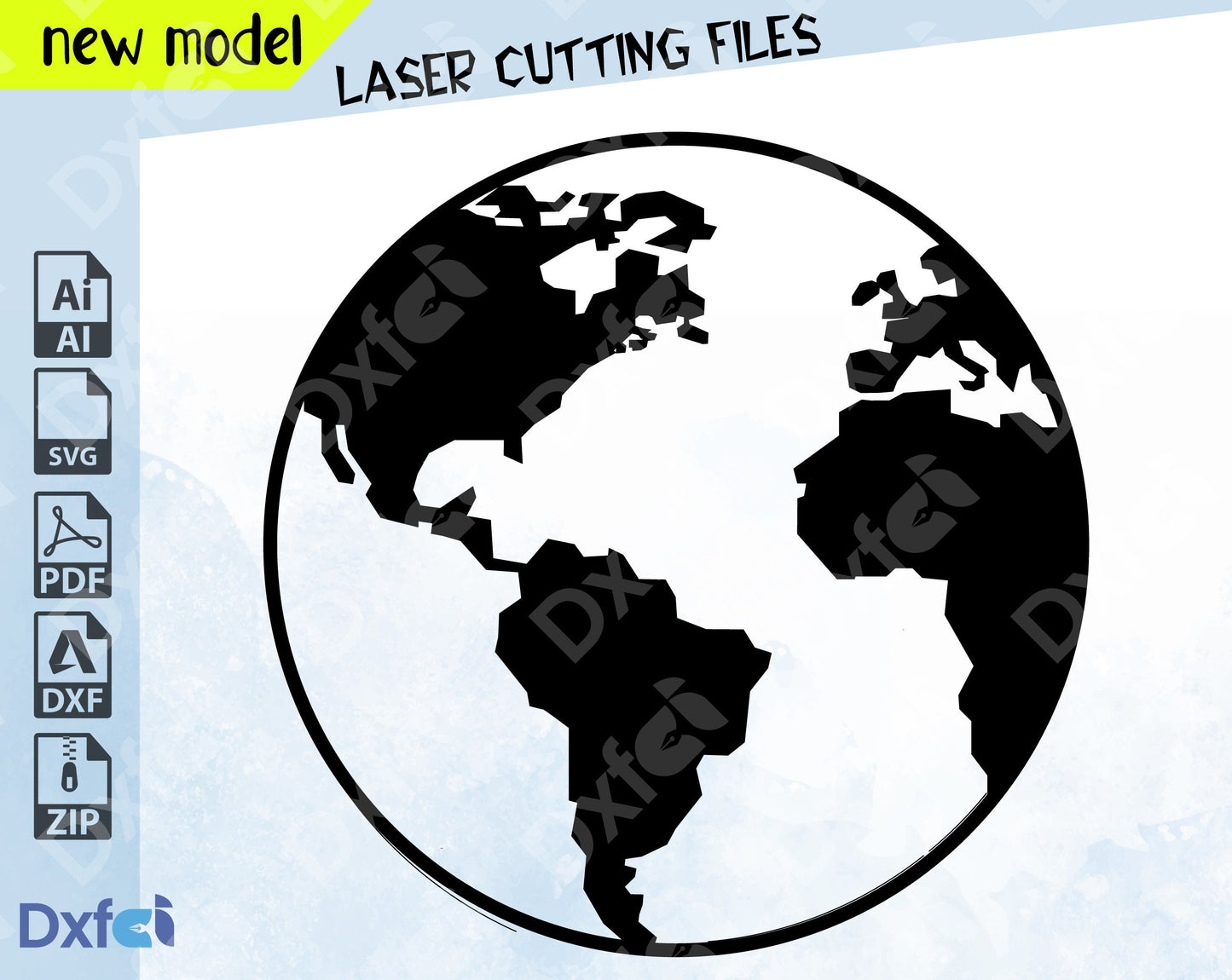 Earth svg, Planet Earth png, Laser Cut Files Circut , LightBrun World dxf, Planet png, Globe svg, World map