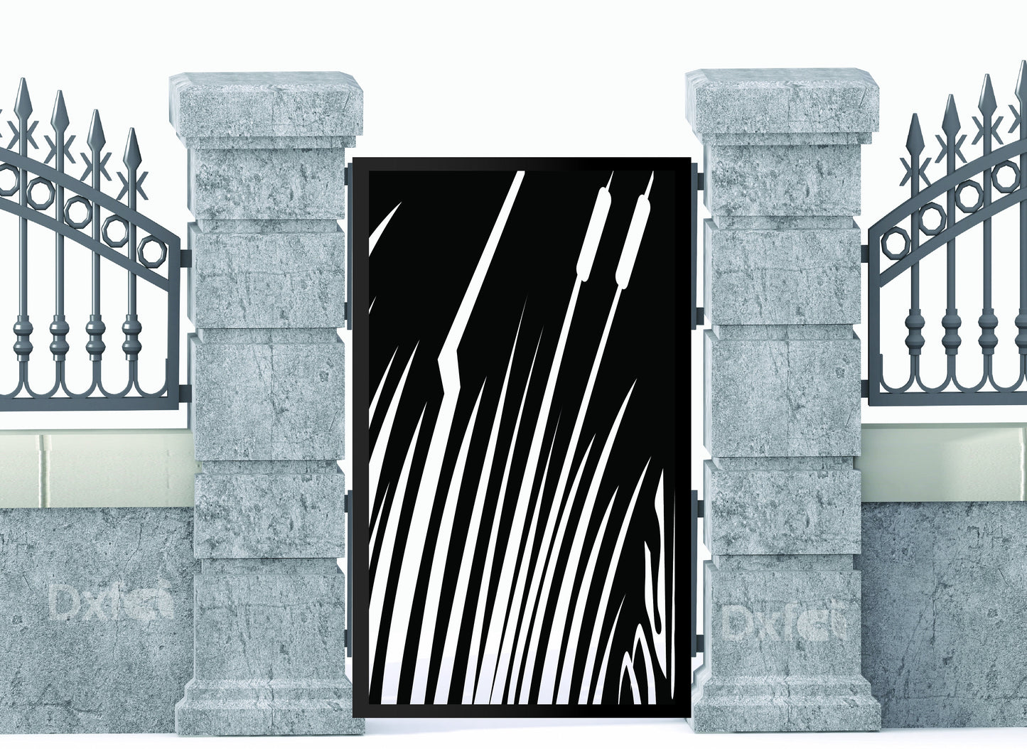 Gate Design Dxf Svg | Farm Gate Metal Plasma Laser Cut | Vector Laser Design | Instant Download #2809