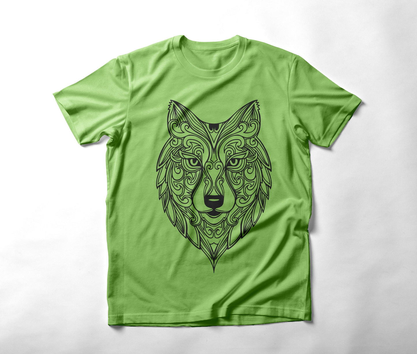 Wolf SVG Wolf Png Shirt Front View Wolf Head Vector instant download