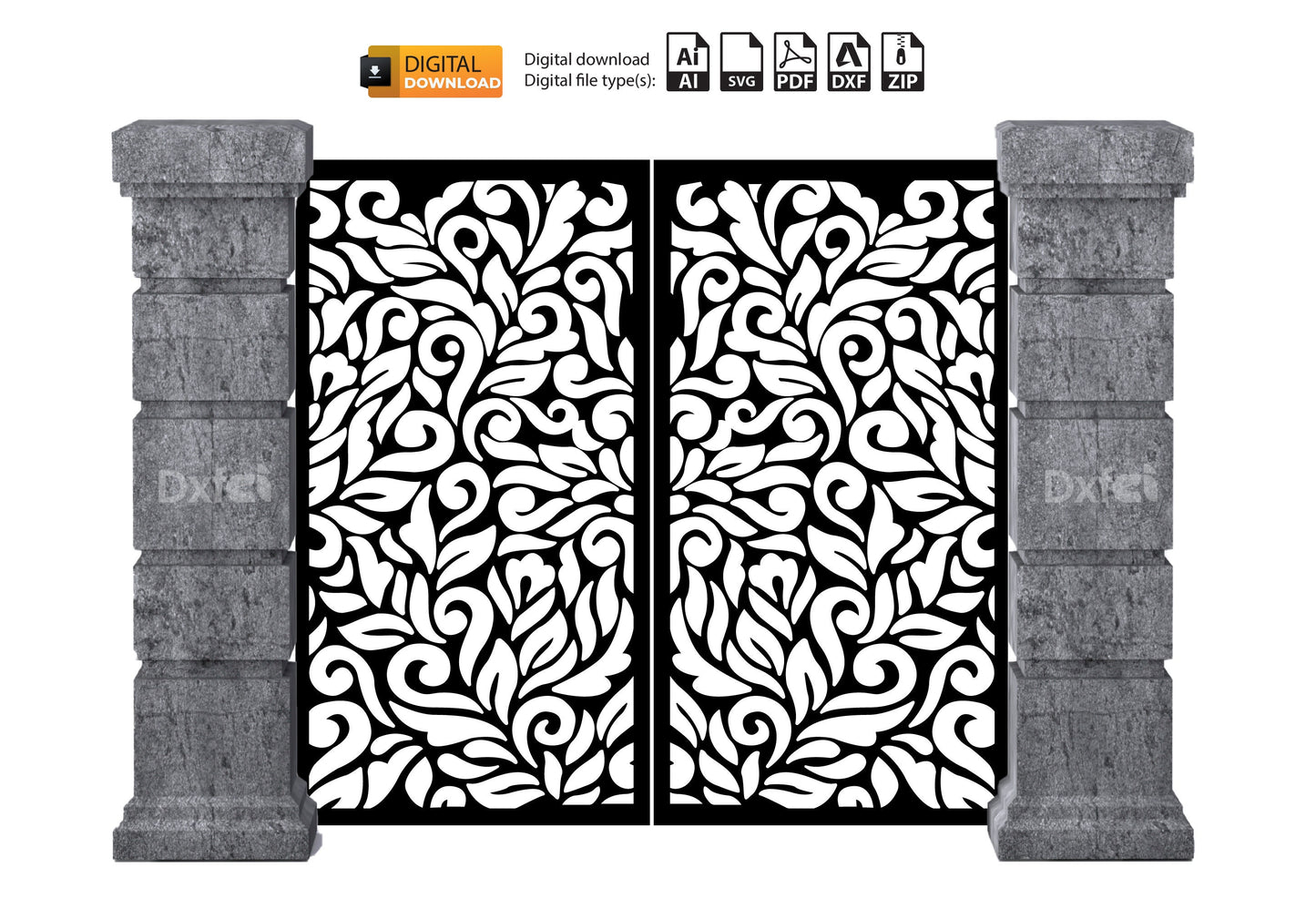 Wall garden design wallart Gate Panel Dxf laser cutting , #3186 plasma cutting Metalic & Wood CNC machine!