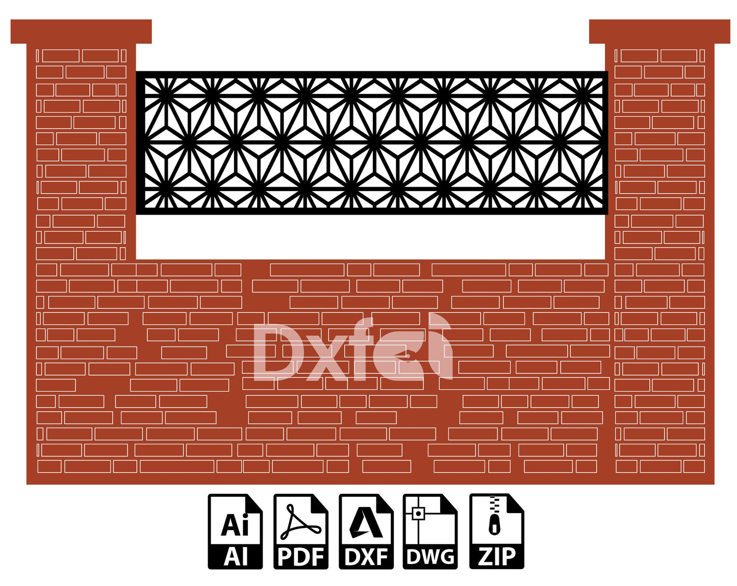 Wall Panel Art Garden Wall Room Divider KAP009 SVG Dxf Decorative Panel, Stencil, Wall Handing Dxf files for CNC plasma, laser cut