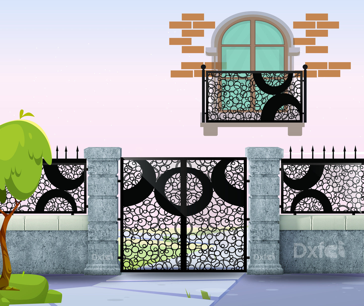 gate design Svg Dxf Files Laser Cut farm gate | Metal Plasma | Laser Cut | Design Vector | Laser design | Dxf files | digital download #2809