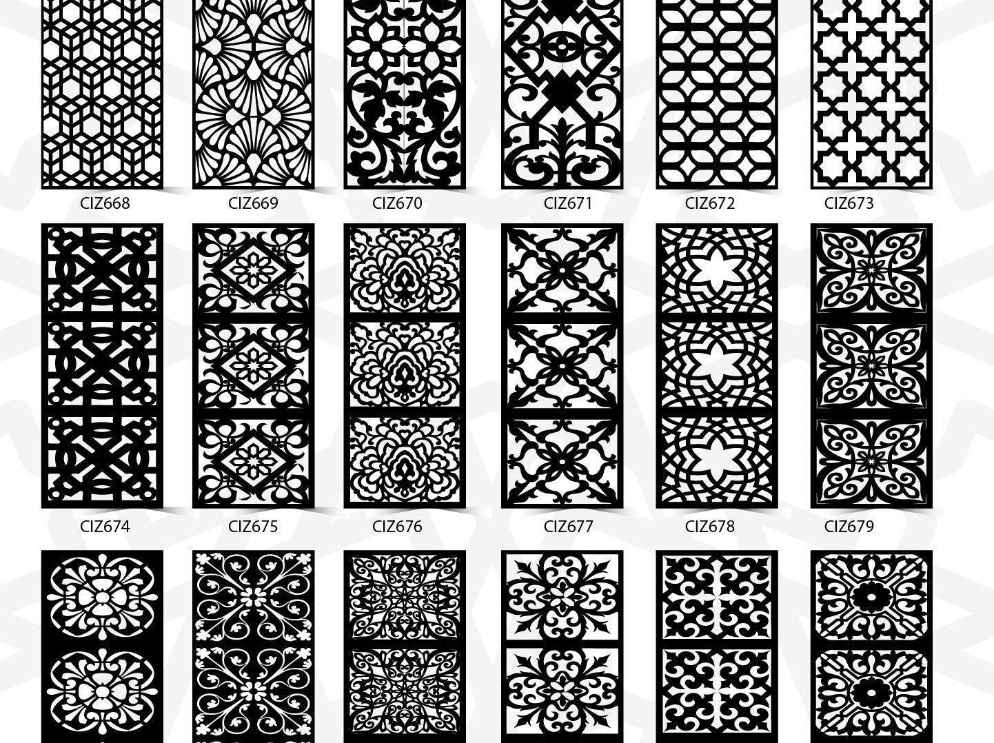 10K+ Panel Collection Dxf Panel files cnc plasma files panels Gate Dxf Files, Metal&Wood Patterns Panel designs catalog dxf, 5K+ PDF Catalog