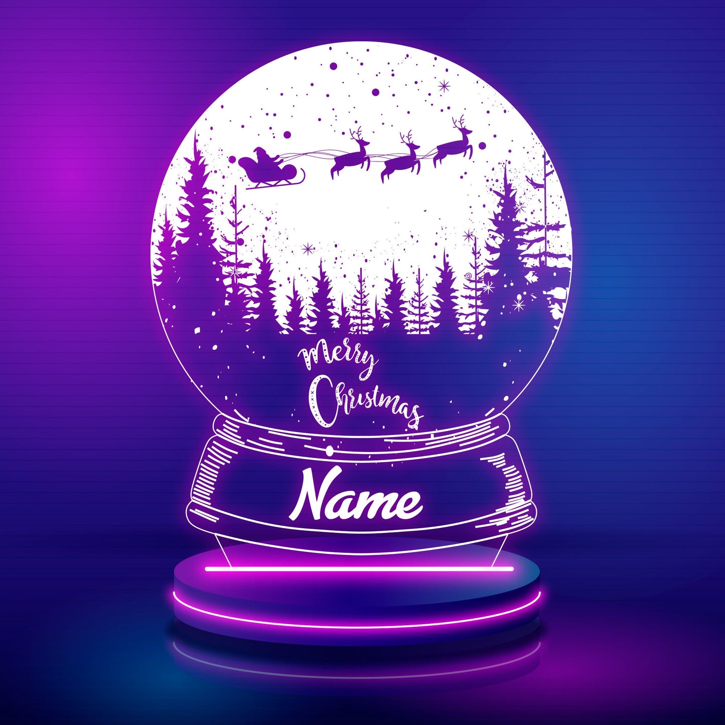 3D laser christmas Svg Dxf New year 2025 ,santa claus , pine Svg deers 3D lamp file 3D laser cut files, 3D lamp files, 3D lamp svg