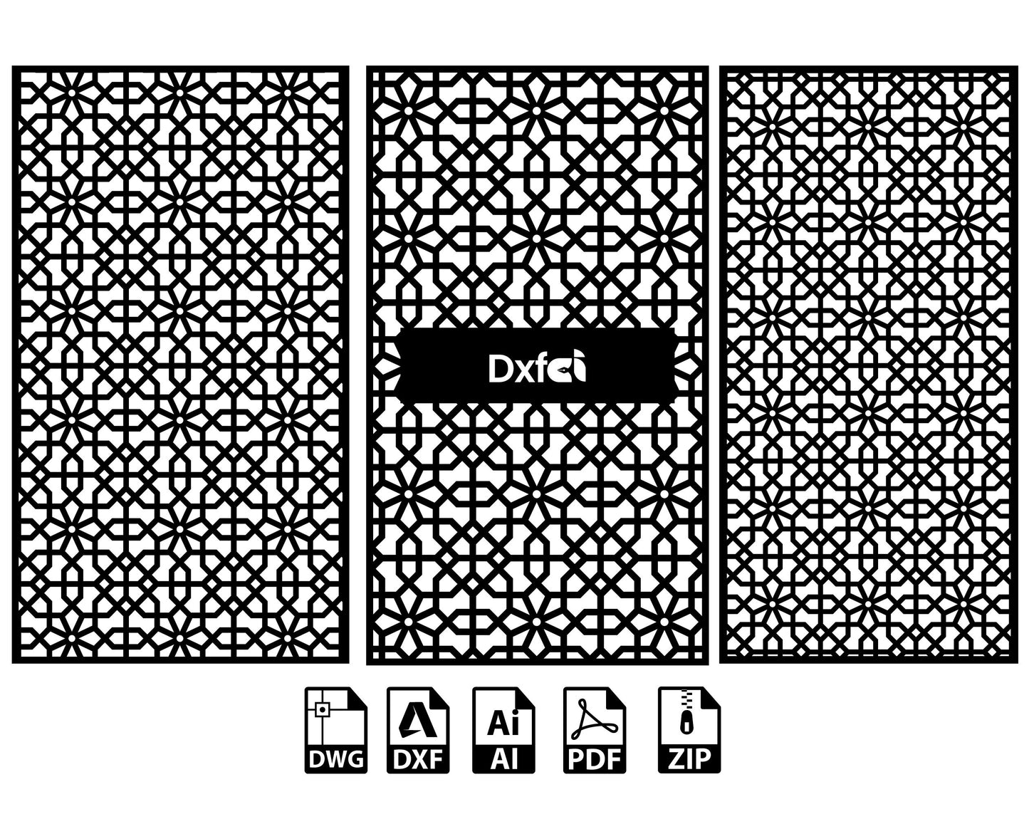 Wall Panel Art Garden Wall Room Divider SVG Dxf Decorative Panel, Stencil, Wall Handing Dxf files for CNC plasma, laser cut