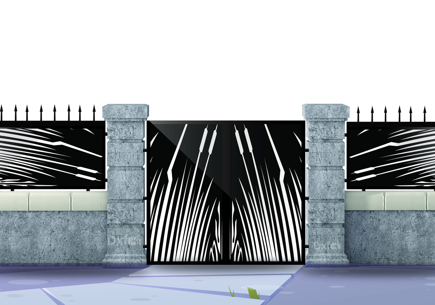 Gate Design Dxf Svg | Farm Gate Metal Plasma Laser Cut | Vector Laser Design | Instant Download #2809