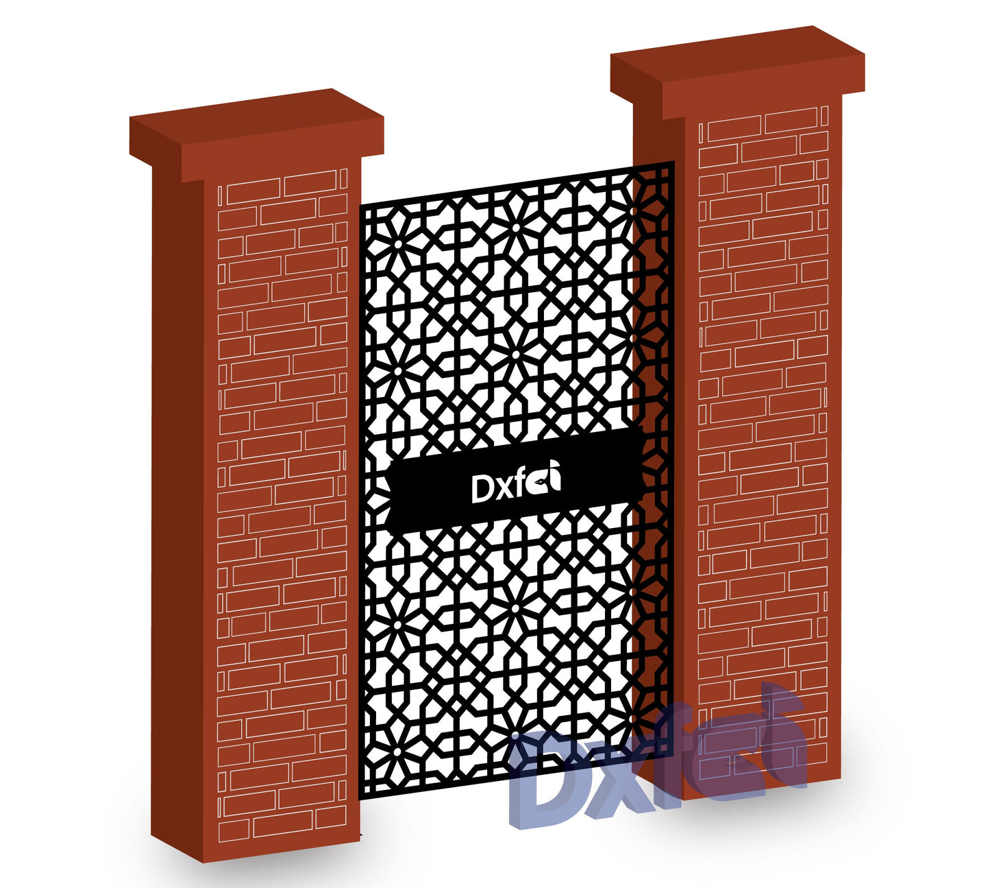 Wall Panel Art Garden Wall Room Divider SVG Dxf Decorative Panel, Stencil, Wall Handing Dxf files for CNC plasma, laser cut