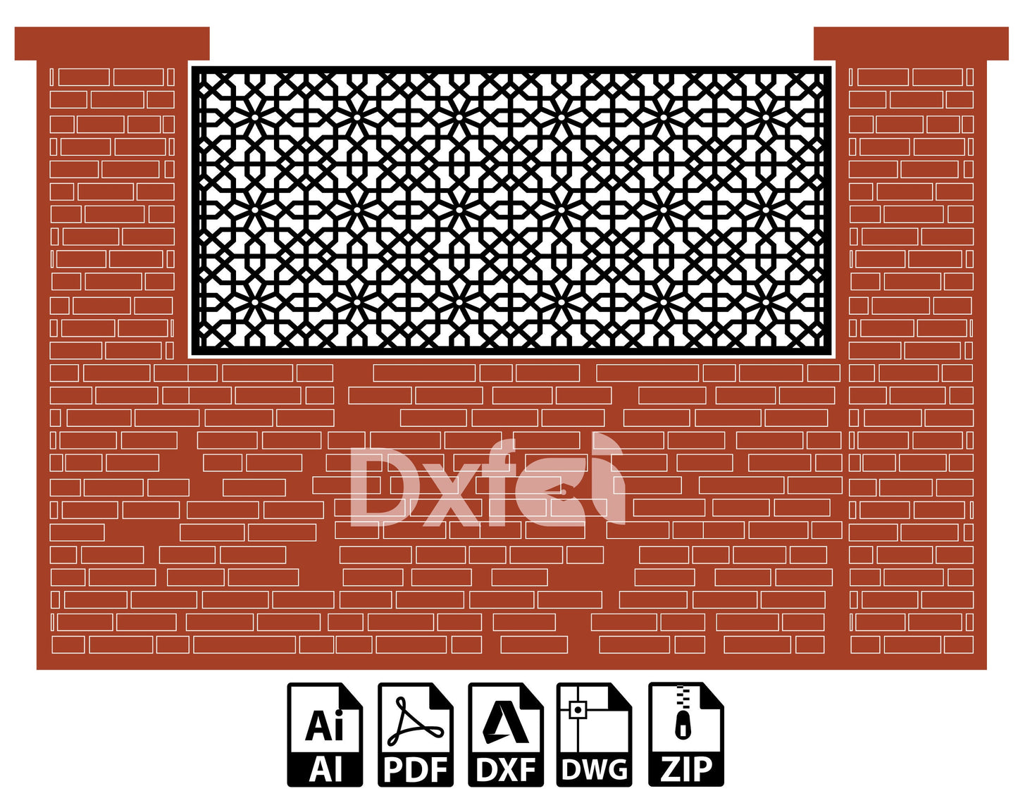 Wall Panel Art Garden Wall Room Divider SVG Dxf Decorative Panel, Stencil, Wall Handing Dxf files for CNC plasma, laser cut