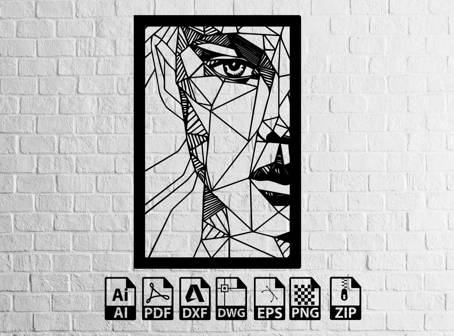 Women Face Svg Face Metal Wall Art, Woman Face Metal Wall Art, Abstract Face Metal Art, Metal Wall Hangings, Wall Decoration