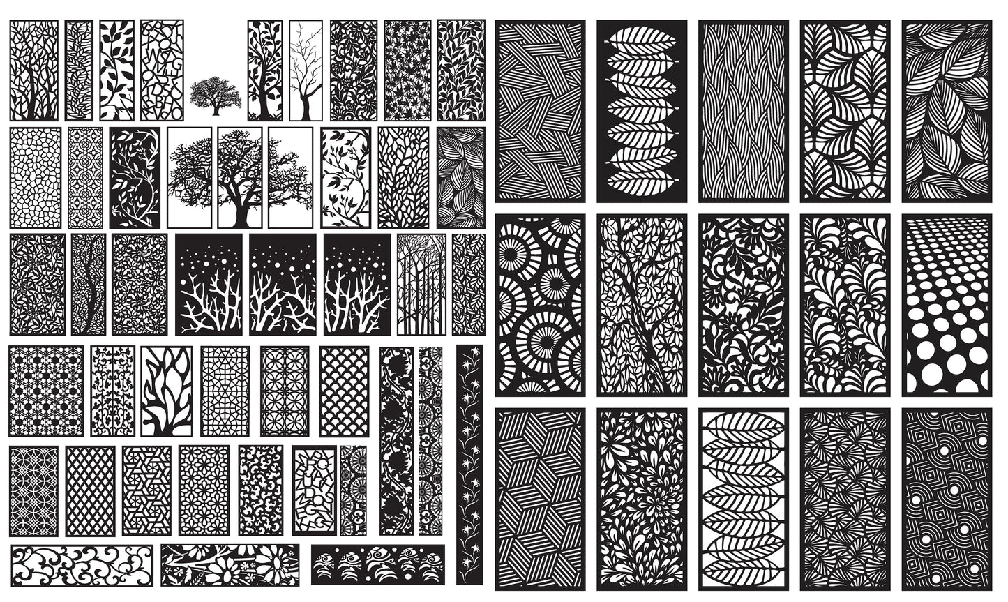 Decorative panel 50+ Gate Room Divider, Celtic Tree laser ,router , fiber, cnc Decorative, dxf files for wood ,cnc patterns ,Wall Stenci