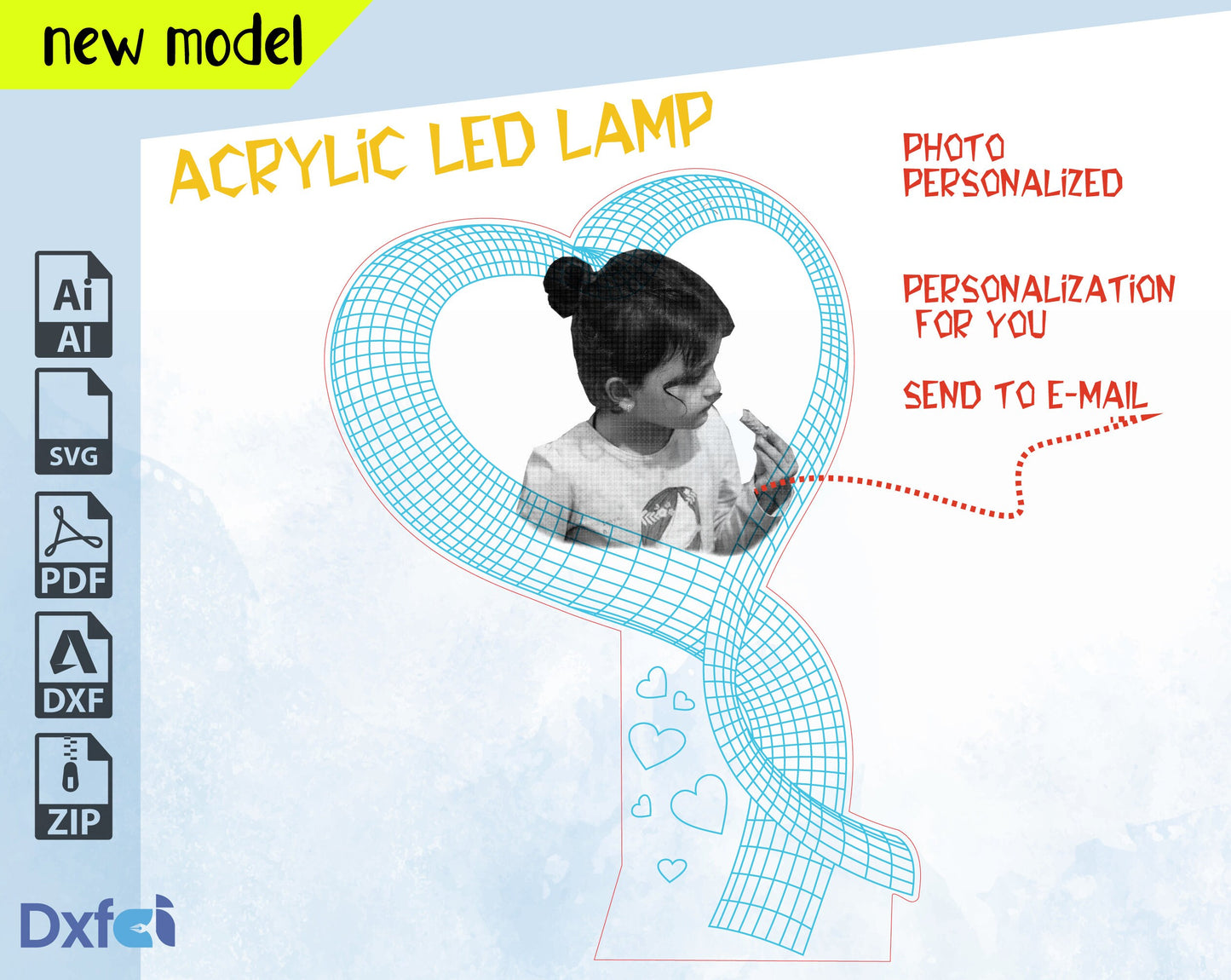 Custom Photo Night Light Lamp Svg+ tif btmp, Personalized Picture Lamp, Custom Lamp with Photo, Photo Light Desk Lamp