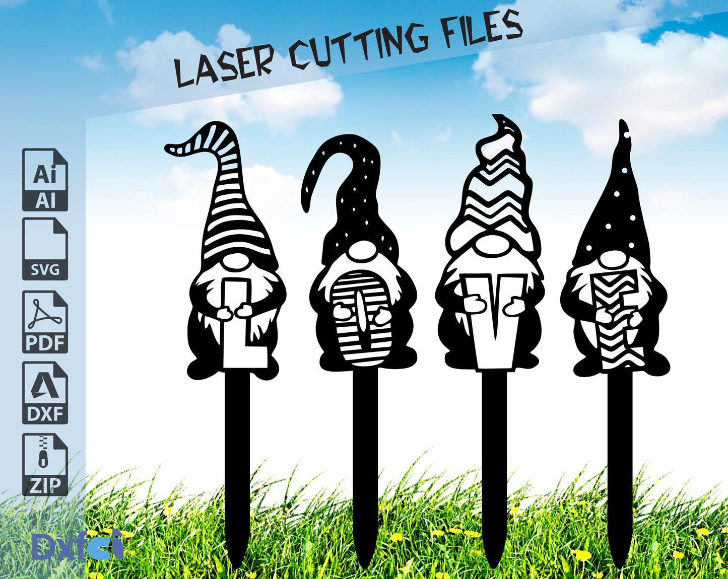 Gnome Bundle SVG For Cut File,Christmas Doodle, Gnomes Svg Dxf Files