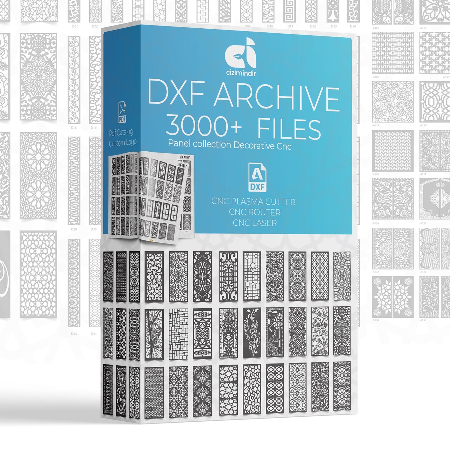 Decorative Panels DXF Bundle - 5K+ Laser Cut Files CNC Cutting Files | Laser, Plasma, Router Ready | Panel Collection Catalog