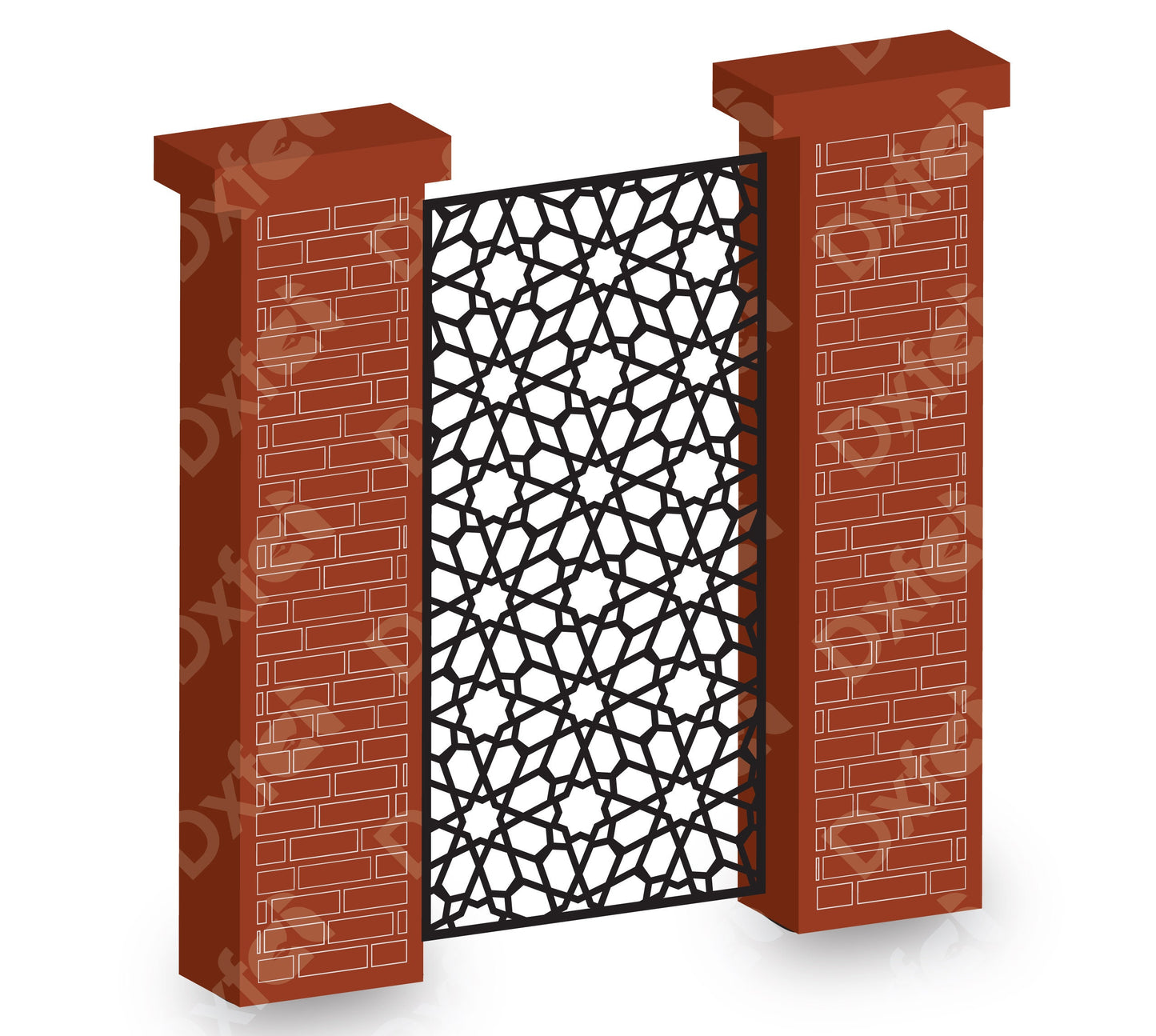 Dxf Panel Garden decorative Panels. Vector Files for Laser, room divider, cnc machining, laser drawings,Plasma and CNC Machines islamic dxf