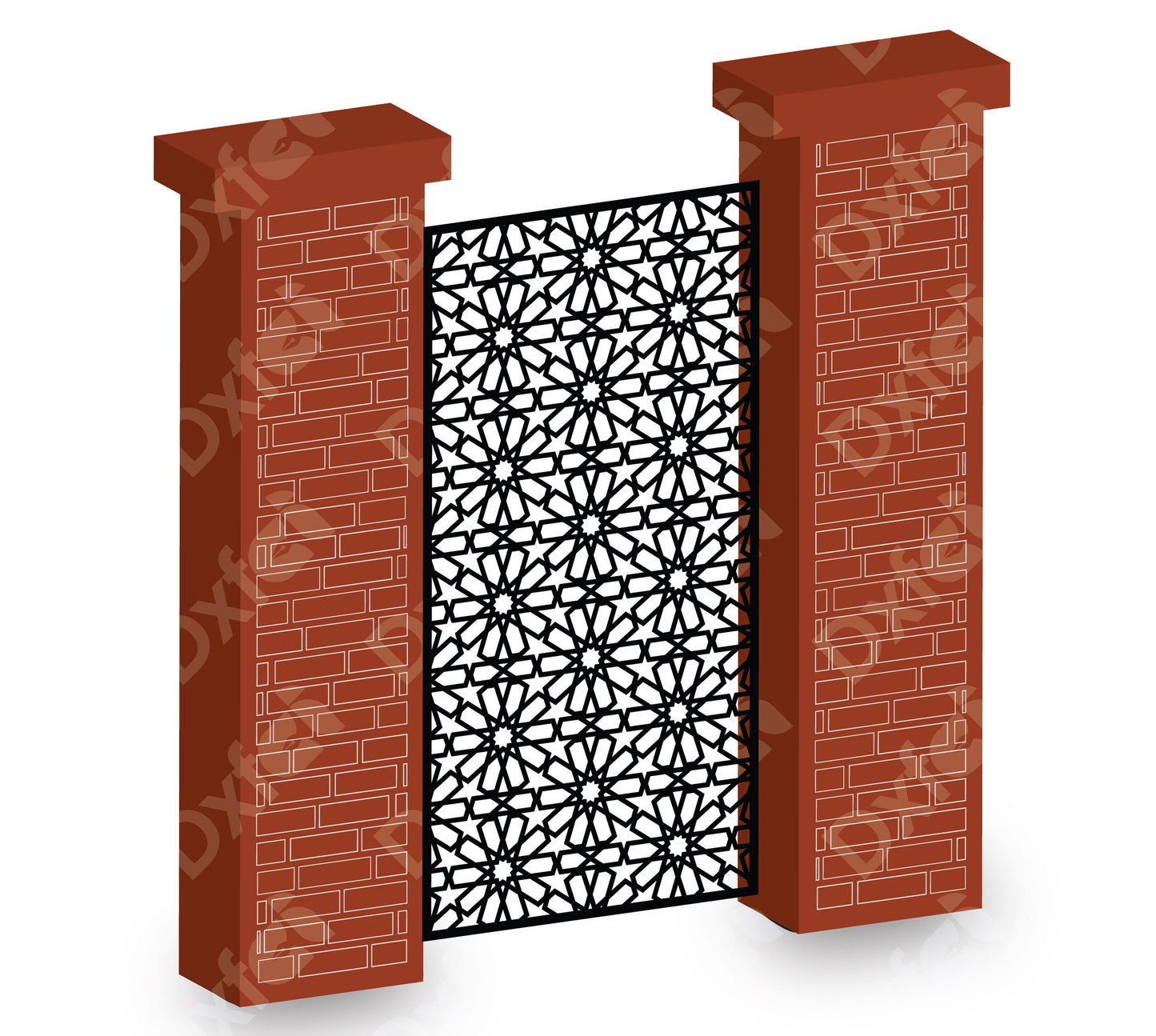 Doors Panel Dxf Partition Design, Pattern Room, divider Vector ,Laser Cut File Garden Svg Panel Files Laser Cutting CNC Plasma #KAP022
