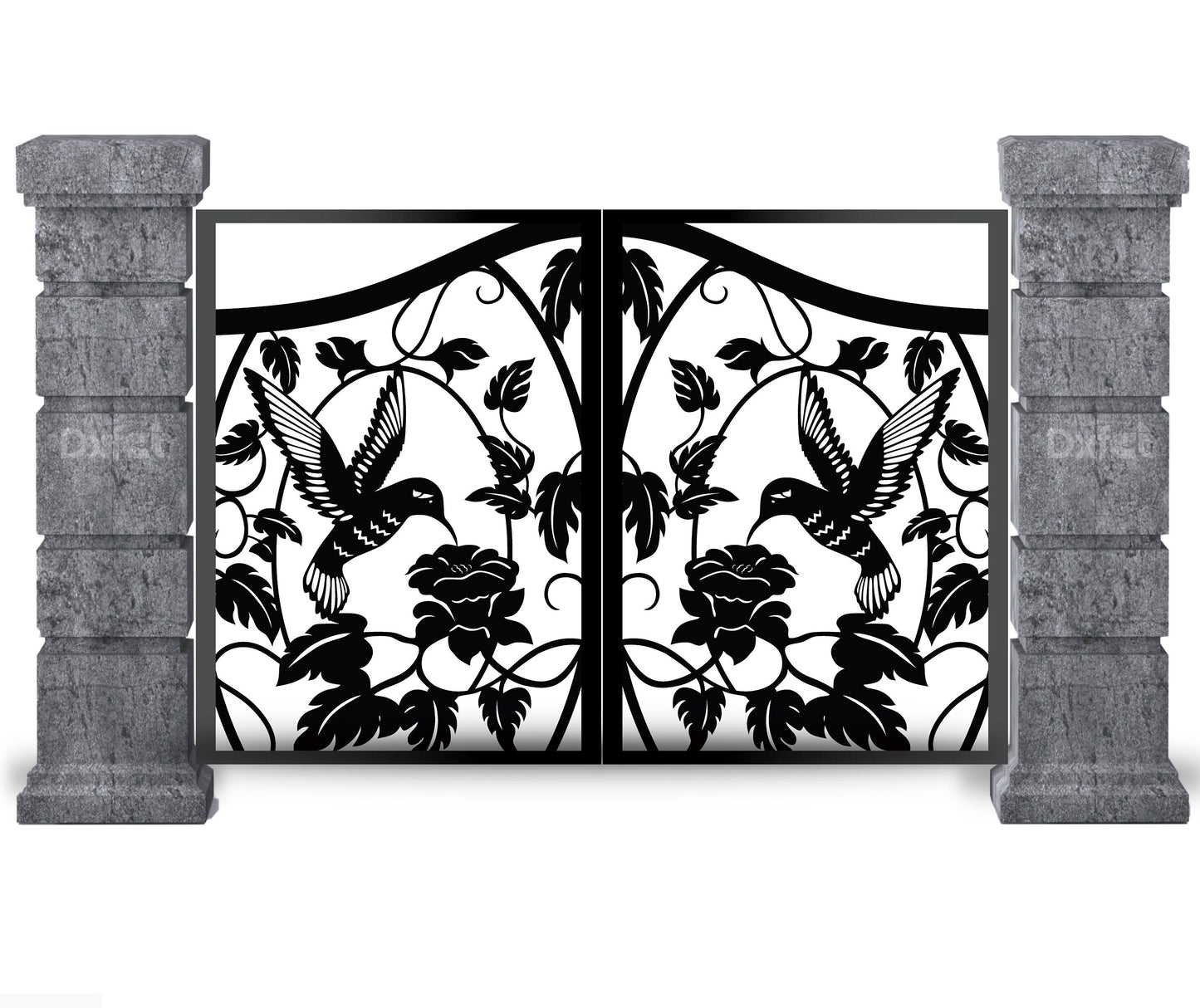 Bee-Eater American Bird Garden Svg Dxf Laser Cutting File Gate Pattern Cnc Laser Cutting Metal and Wood Other Products Gift Door