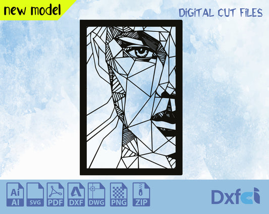 Women Face Svg Face Metal Wall Art, Woman Face Metal Wall Art, Abstract Face Metal Art, Metal Wall Hangings, Wall Decoration