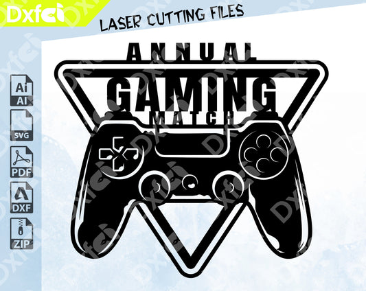 Gaming Match Svg Gamer Dxf Files for tshirt Svg,  Gamer Wall Room or Doors, Gamer Decor Cricut Cut File, Cricut, Lightbrun ,Instant Download