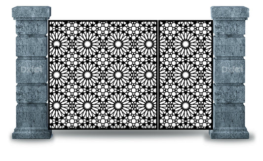 Anotolia Selcuklu islamic Moroccan pattern, Interroom partitions - Dxf, Svg, Eps templates, CNC files for laser and Plasma cutting #2845