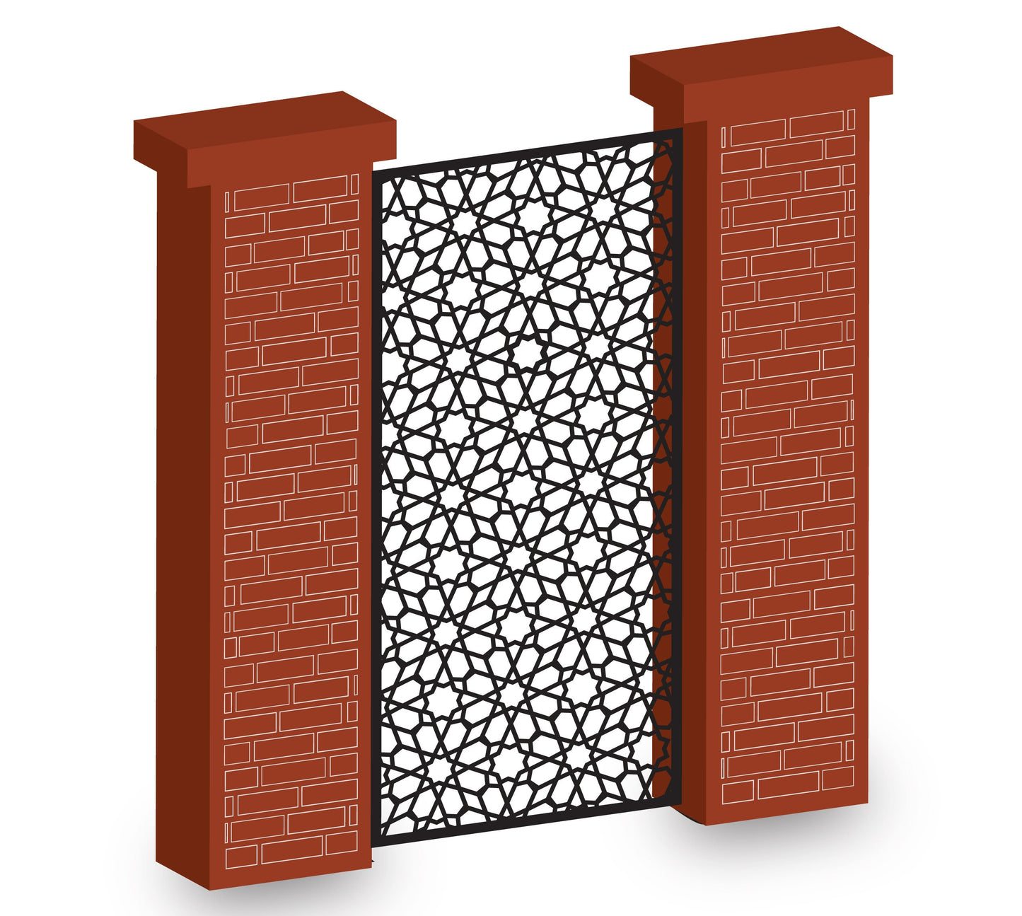 Anotolia Moroccan pattern, Interroom partitions - Dxf, Svg, Eps templates, CNC files for laser and Plasma cutting