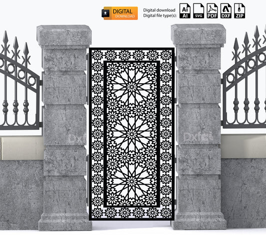Garden Gate Divider Dxf Svg Panel Collection  #2985 laser cutting , plasma cutting Metalic & Wood CNC machine!