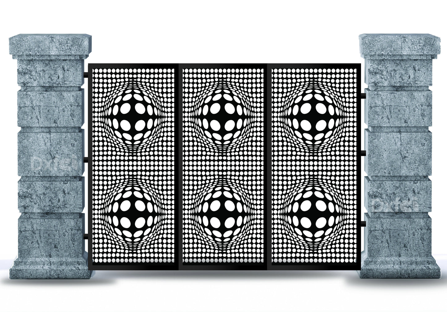 Digital Gate Grill Panel Dxf Panel Partition Room Divider Templates Vector Svg Dxf Files Laser Cutting CNC Plasma Cutter #2027