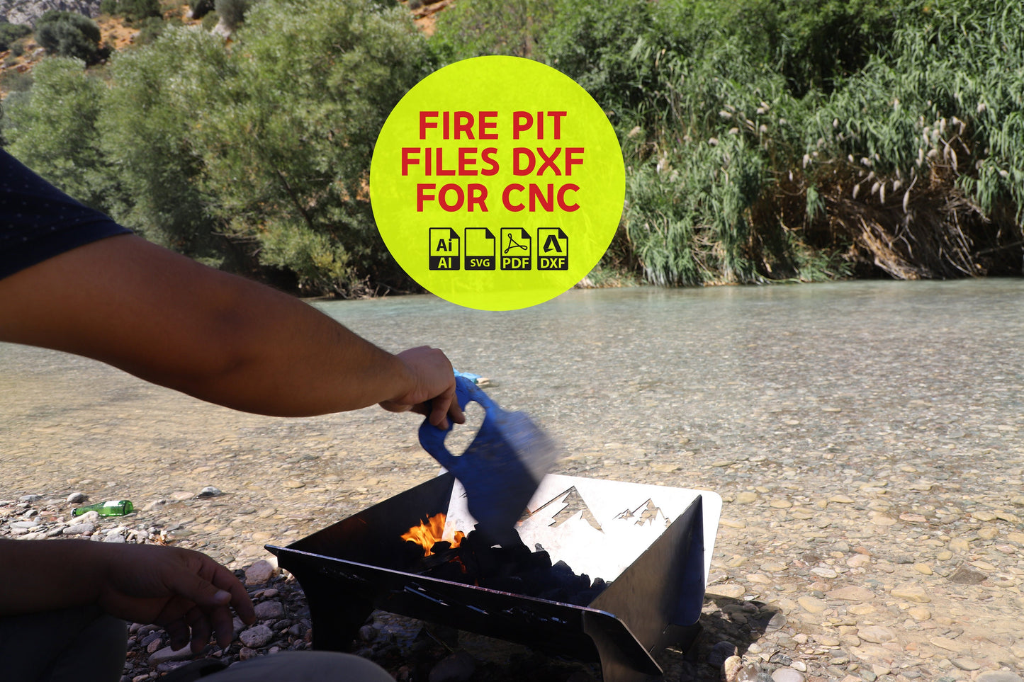 Fire pit Dxf Svg Fire pit Plasma Cut File Portable Grill Fire Pit, Mangal Laser Cut Plasma Cut File