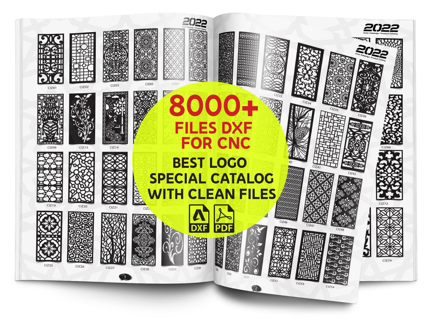 8K+ Room Divider | Panel Collection Dxf cnc files cnc plasma, laser + Pdf Books Custom Logo Privacy Screen Decorative Panels Plasma Dxf