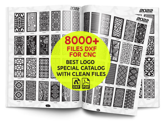 8K+ Room Divider | Panel Collection Dxf cnc files cnc plasma, laser + Pdf Books Custom Logo Privacy Screen Decorative Panels Plasma Dxf