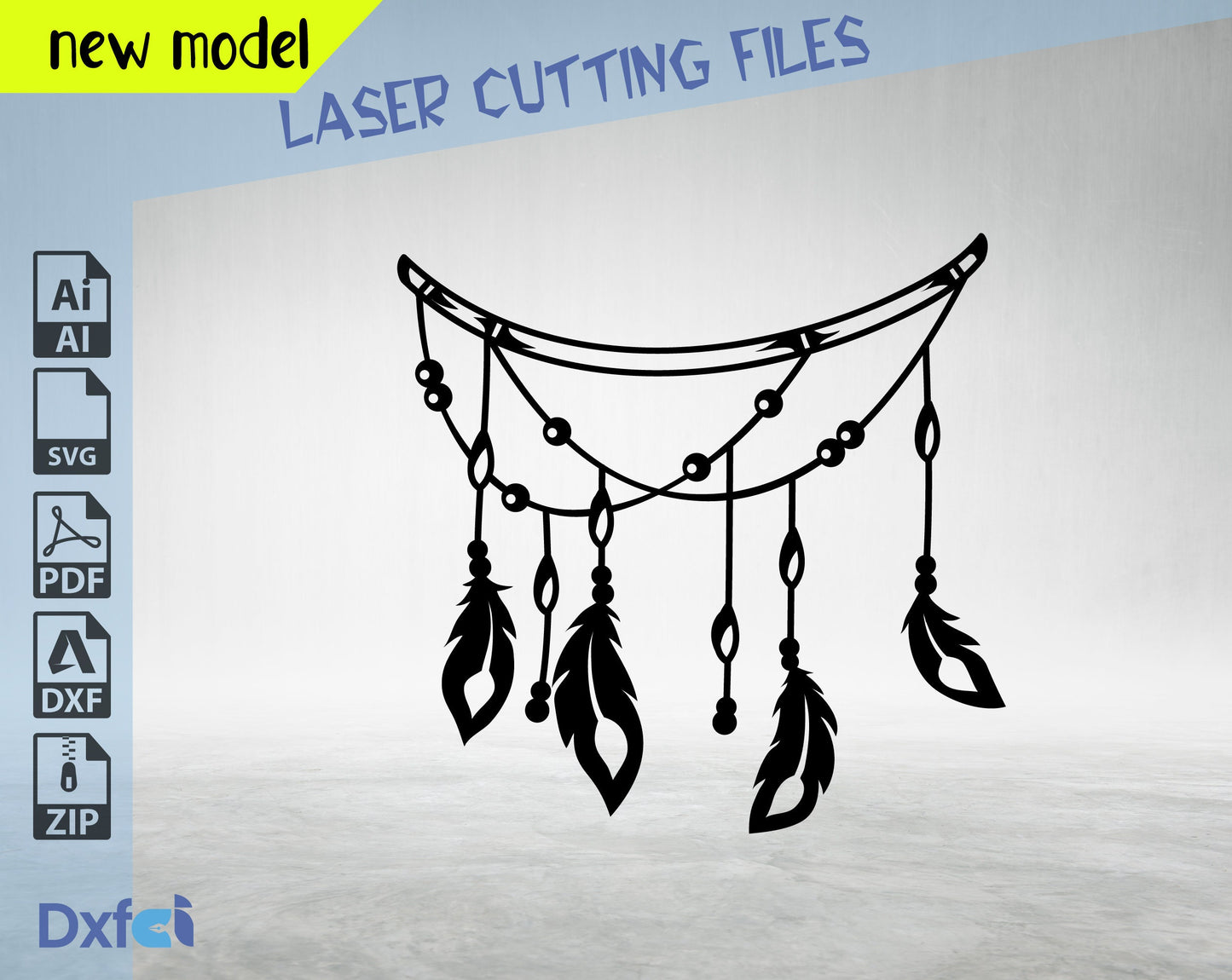 Dreamcatcher Svg, Dxf Files Laser Cut Plasma  Split Monogram Dreamcatcher SVG, Dreamcatcher Clipart, Feathers Svg, , Lightburn ,Circut