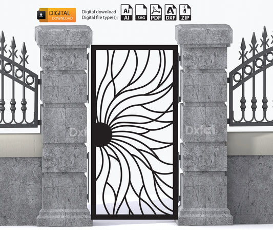 Gate Dxf Files Panel Dxf laser cutting #2995 plasma cutting Metalic & Wood CNC machine!