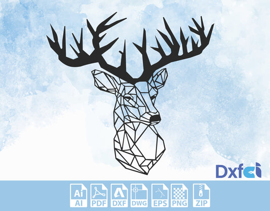 Deer Wall Art - Rustic Nature Decor | Majestic Deer Silhouette for Home and Office