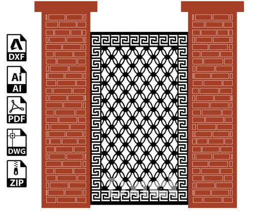Elips Wall Panel Patterns Garden Wall  Room Divider SVG Dxf Decorative Panel, Stencil, Wall Handing svg dxf files for CNC plasma, laser cut
