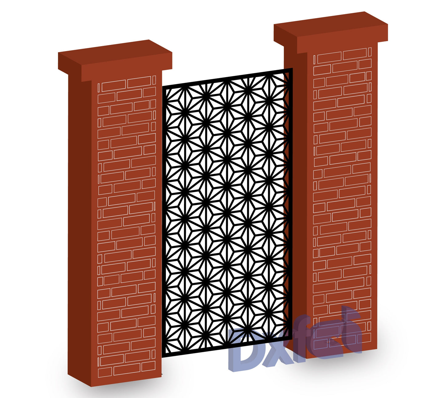 Wall Panel Art Garden Wall Room Divider KAP009 SVG Dxf Decorative Panel, Stencil, Wall Handing Dxf files for CNC plasma, laser cut