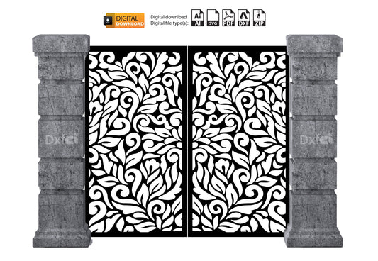 Wall garden design wallart Gate Panel Dxf laser cutting , #3186 plasma cutting Metalic & Wood CNC machine!