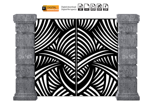 Wall Decoration Round Flexible Garden Gate Drawing Files Panel #3181 Dxf laser cutting , plasma cutting Metalic & Wood CNC machine!
