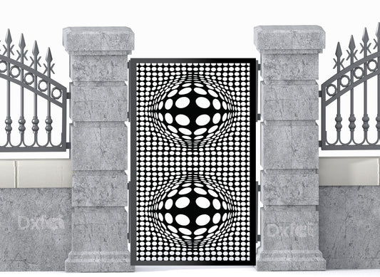 Digital Gate Grill Panel Dxf Panel Partition Room Divider Templates Vector Svg Dxf Files Laser Cutting CNC Plasma Cutter #2027
