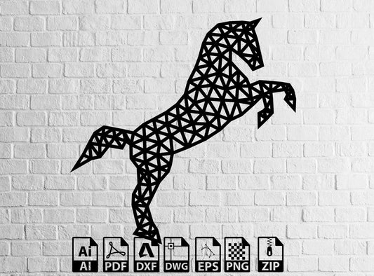 Horse Svg decor design Laser Cut Files  Horse Dxf Files Laser