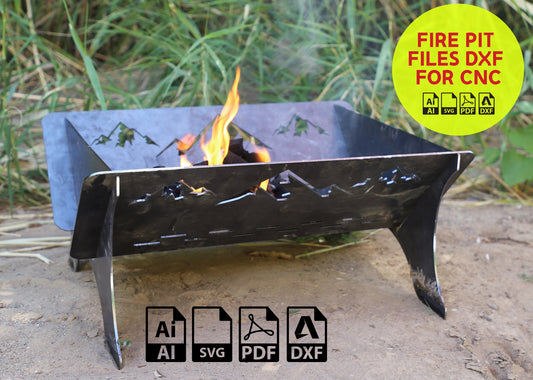 Fire pit Dxf Svg Fire pit Plasma Cut File Portable Grill Fire Pit, Mangal Laser Cut Plasma Cut File