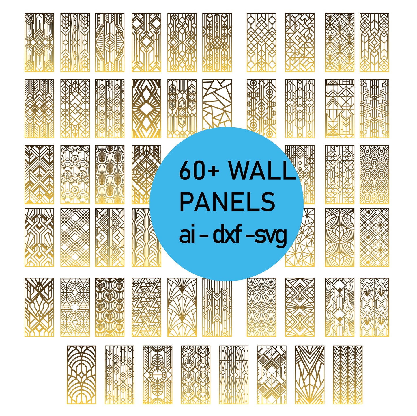 Decorative Panel SVG for Cricut, cnc, Silhouette Files, Laser cut vector, Glowforge, Cdr, Dxf, Svg, Png, Svg files for cricut