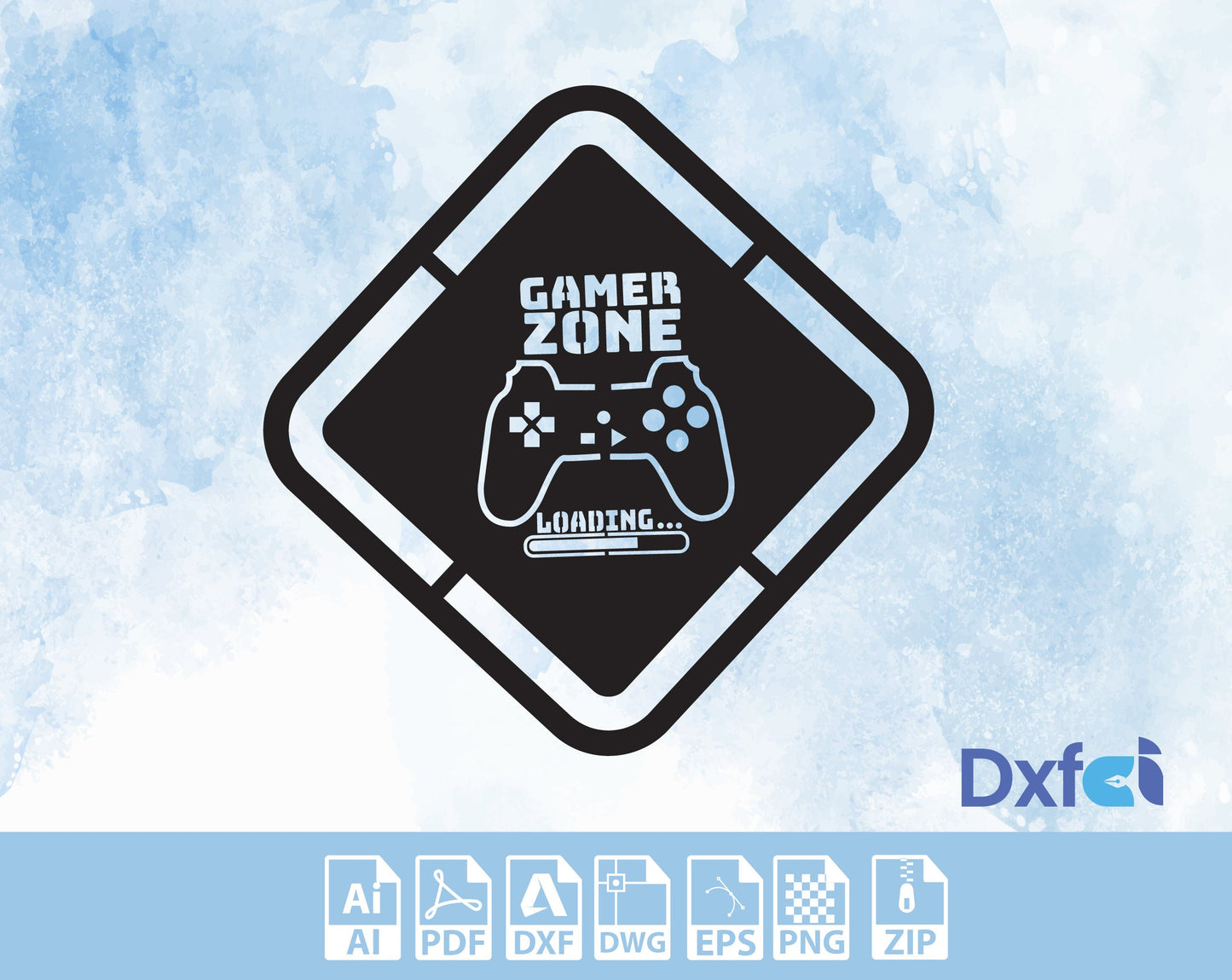Game Zone Svg, Game Zone Wall Room or Doors Gamer loading Decor Cricut Cut File,Laser Cut Dxf Files , Instant Download,