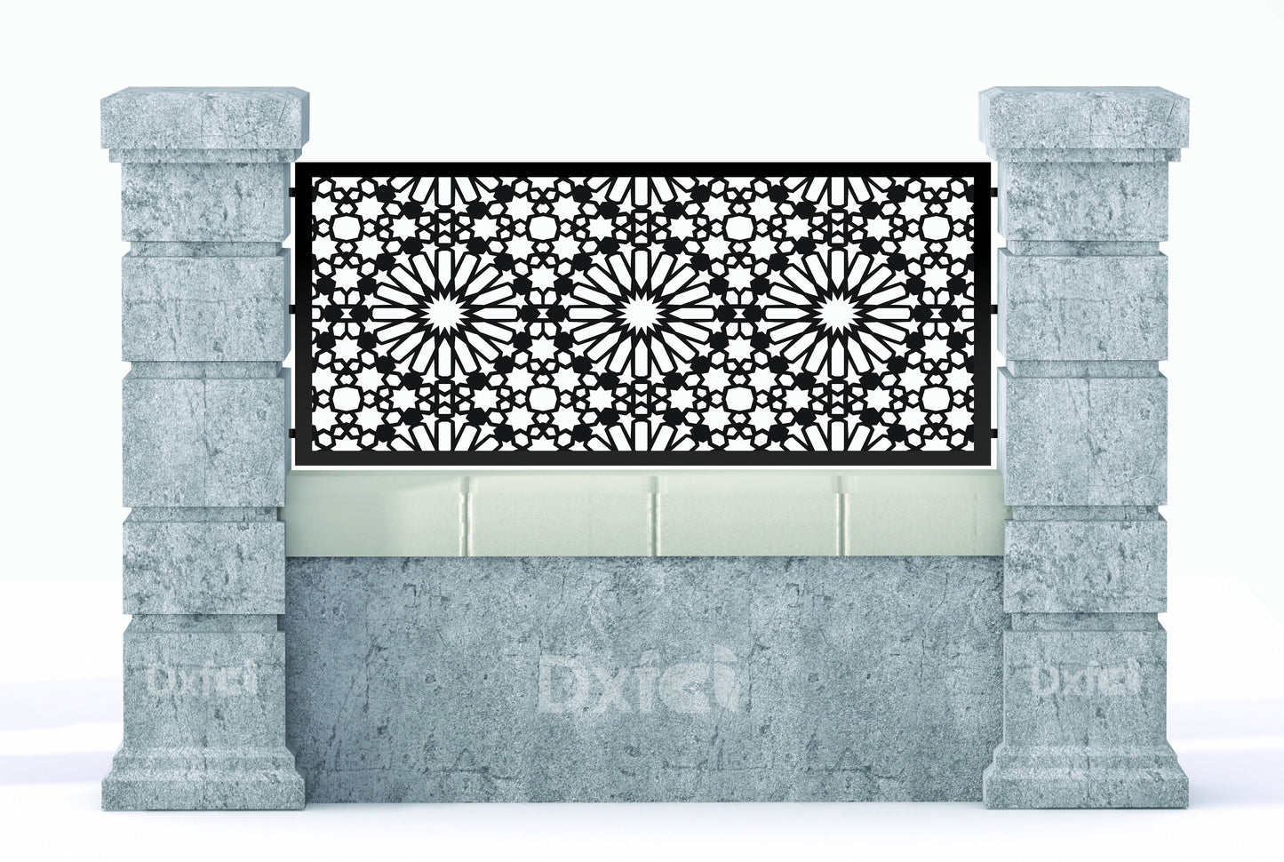 Anotolia Selcuklu islamic Moroccan pattern, Interroom partitions - Dxf, Svg, Eps templates, CNC files for laser and Plasma cutting #2845